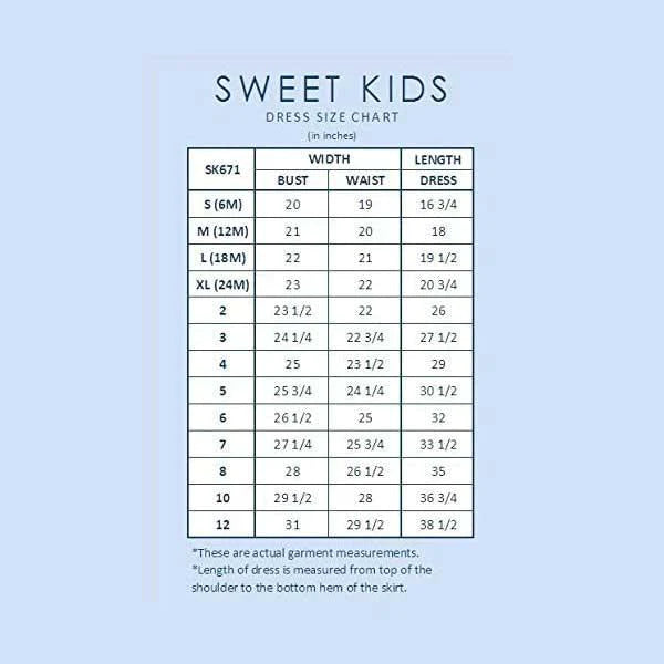 Sweet Kids® - Sweet Kids® Infant Fancy Dress with Floral Bodice & Diamond Belt SKB805