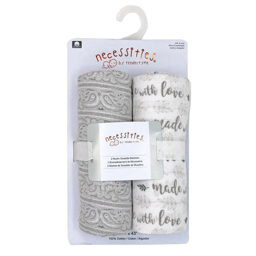 Tendertyme® - Tendertyme® Muslin Swaddle Blankets - 2 Pack