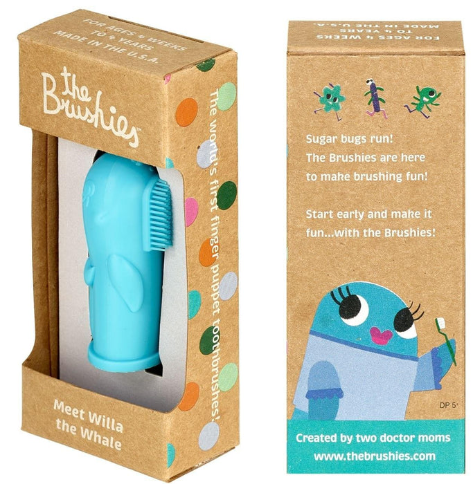 The Brushies - The Brushies - The First Puppet Tooth Brushes - From 4 weeks to 4 yrs - 1 Pack