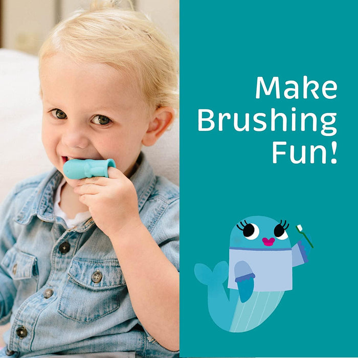 The Brushies - The Brushies - The First Puppet Tooth Brushes - From 4 weeks to 4 yrs - 1 Pack