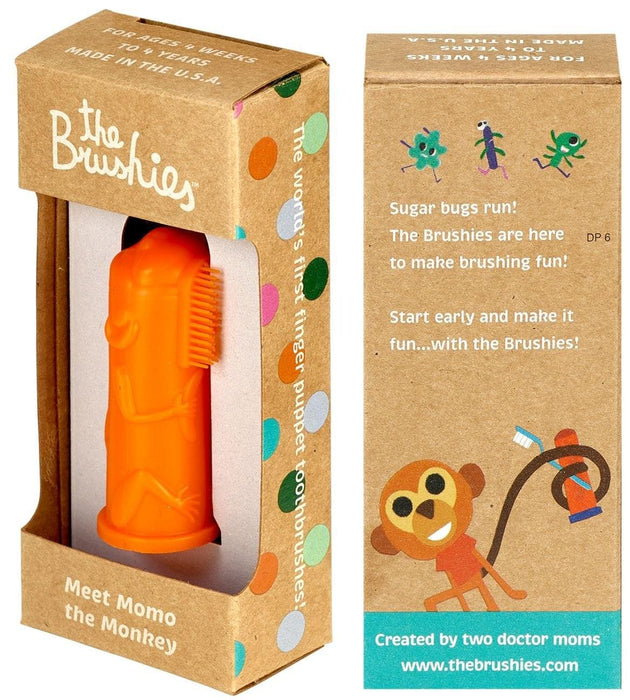 The Brushies - The Brushies - The First Puppet Tooth Brushes - From 4 weeks to 4 yrs - 1 Pack