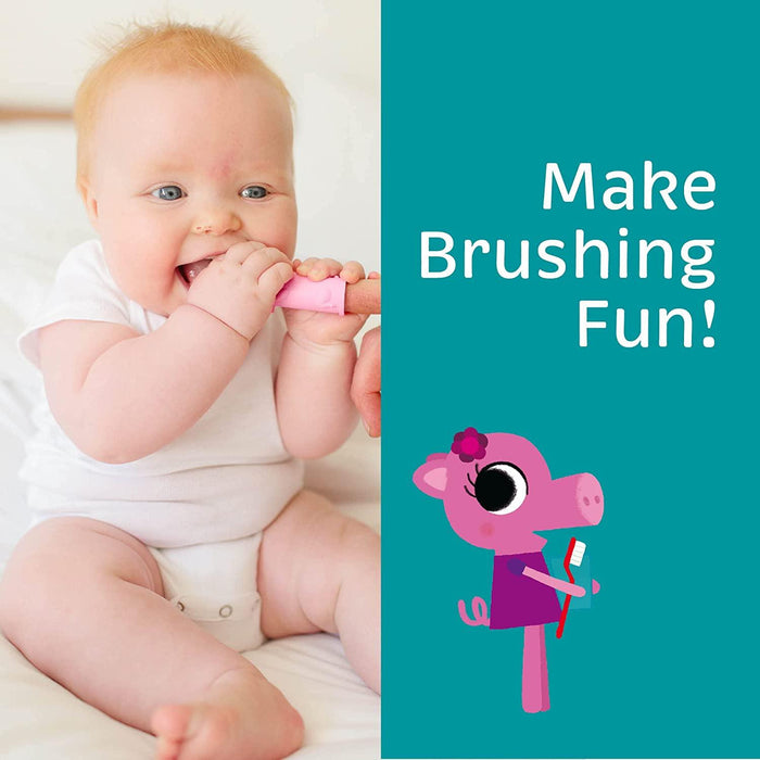 The Brushies - The Brushies - The First Puppet Tooth Brushes - From 4 weeks to 4 yrs - 1 Pack