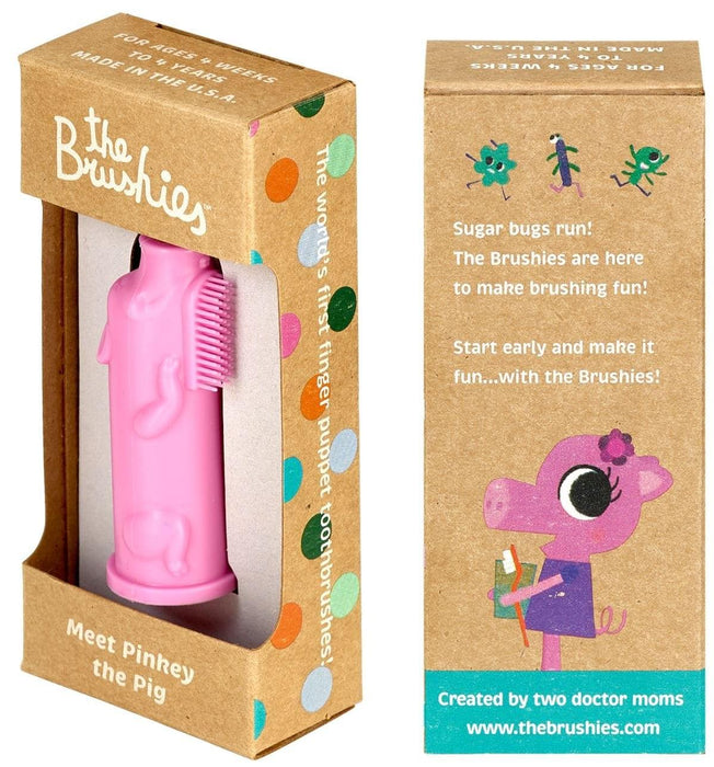 The Brushies - The Brushies - The First Puppet Tooth Brushes - From 4 weeks to 4 yrs - 1 Pack