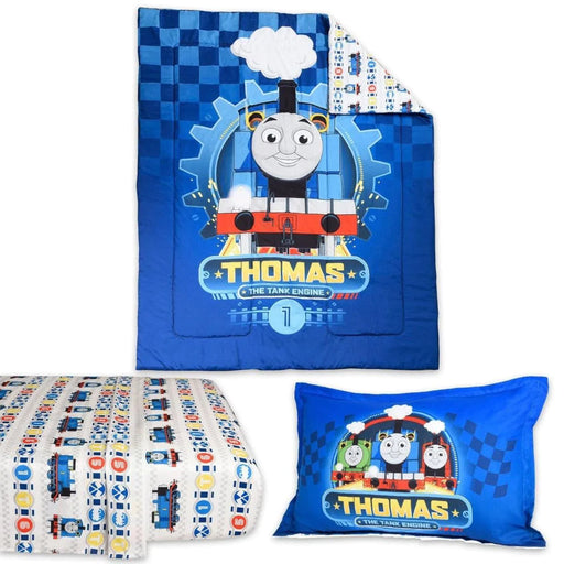 Thomas & Friends® - Thomas & Friends® 4-Piece Kids Twin Bedding Set - Thomas The Train - Royal Blue