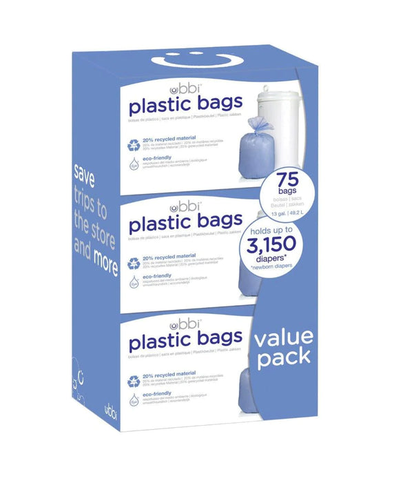 Ubbi® - Ubbi Plastic Bags 3" x 25"