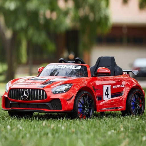 Voltz Toys - Voltz Toys 12V Single Seater Kids Car Licensed Mercedes-Benz AMG GT4 with MP4