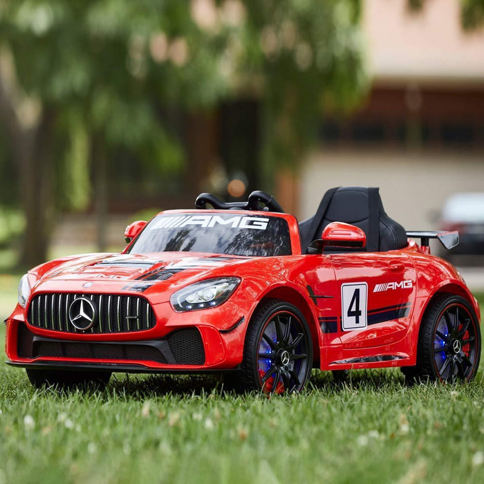 Voltz Toys - Voltz Toys 12V Single Seater Kids Car Licensed Mercedes-Benz AMG GT4 with MP4