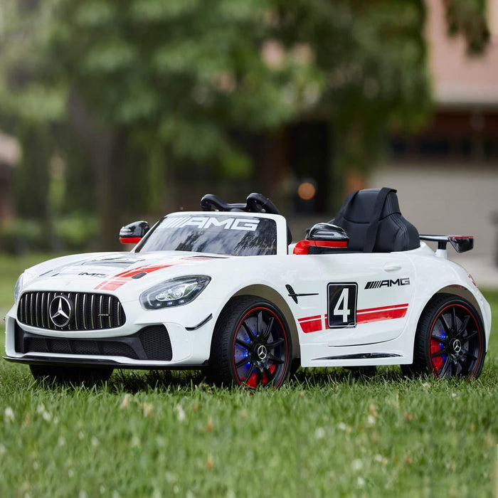 Voltz Toys - Voltz Toys 12V Single Seater Kids Car Licensed Mercedes-Benz AMG GT4 with MP4