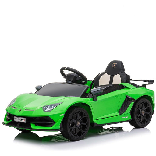 Voltz Toys - Voltz Toys 12V Single Seater Kids Licensed Lamborghini Aventador SVJ with Hoverboard