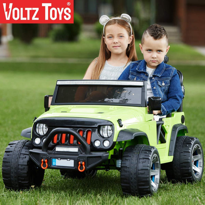 Voltz Toys - Voltz Toys Kids Double Seater Jeep Wrangler with Remote Control 12V