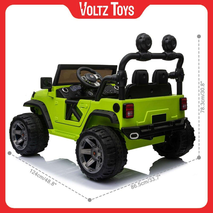 Voltz Toys - Voltz Toys Kids Double Seater Jeep Wrangler with Remote Control 12V