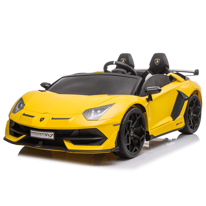 Voltz Toys - Voltz Toys Kids Double Seater Lamborghini Aventador SVJ High Speed Drifter Toy Car 24V