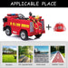 Voltz Toys - Voltz Toys Single Seater Kids Fire Truck with Simulated Fireman Equipment 12V