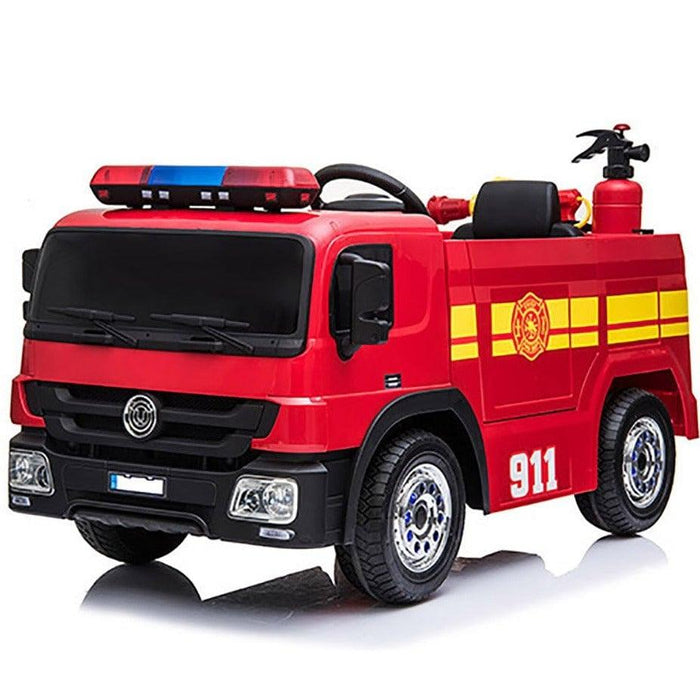 Voltz Toys - Voltz Toys Single Seater Kids Fire Truck with Simulated Fireman Equipment 12V