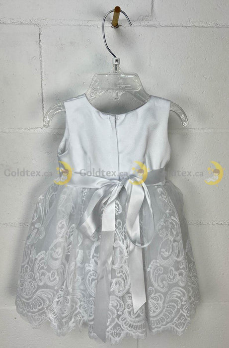 Zighi® - Zighi Baby Girl White Baptism Dress