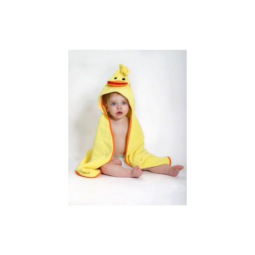 Zoocchini® - Zoocchini Baby Snow Terry Hooded Bath Towel - Puddles Duck 0-18M